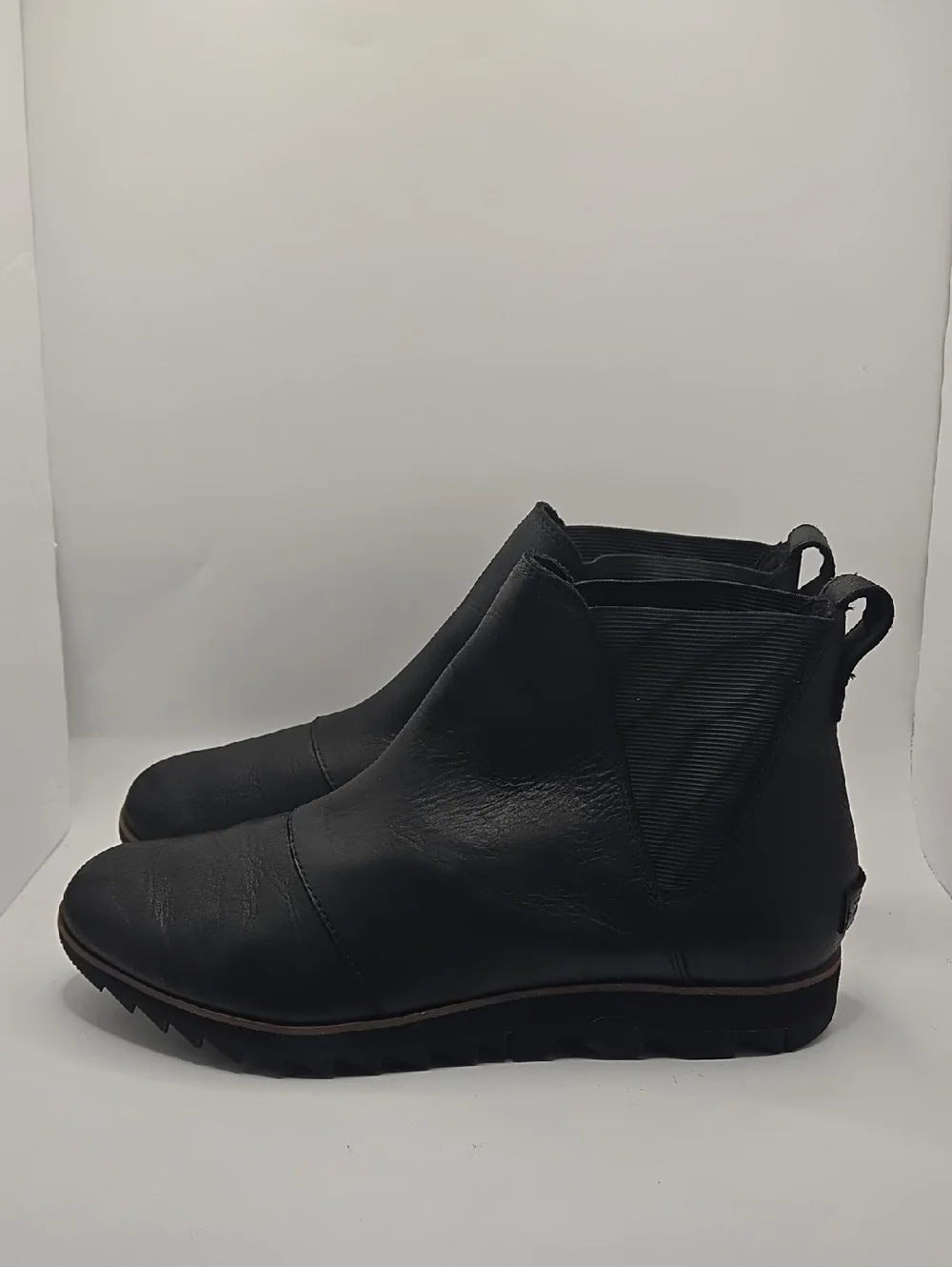 Sorel Women's Harlow Chelsea Waterproof Black Ankle Boots - Sz 9.5